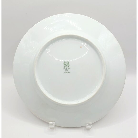 Antique Stanowitz Striegau Rose Porcelain Salad Plates 1920-1933 Set Of 5 - Picture 11 of 12